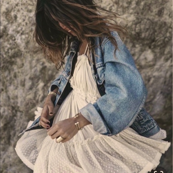 BOHO GYPSY HALTER BABYDOLL DRESS WITH OPEN BACK - Picture 6 of 9